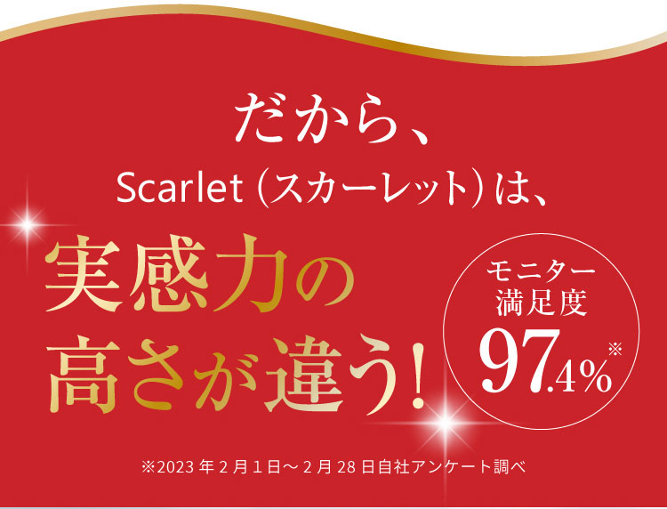 サプリメント Scarlet スカーレットは実感力の高さが違う！
